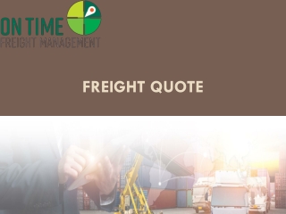 Freight Quote