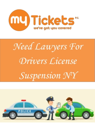 Need Lawyers For Drivers License Suspension NY