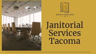 Get Spotless Cleaning With Janitorial Services Tacoma