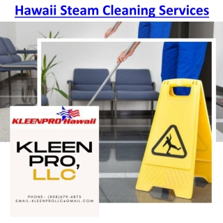 Hawaii Steam Cleaning Services