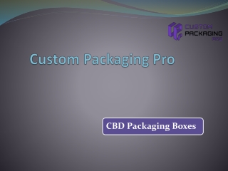 CBD Packaging Boxes