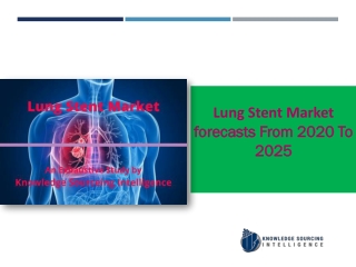 Lung Stent Market to grow at a CAGR off 6.89%  (2020 -2025)