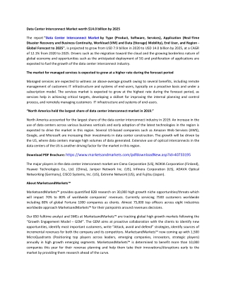 Data Center Interconnect Market by Engine Type, Application  | COVID-19 Impact Analysis