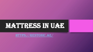 Mattress in UAE