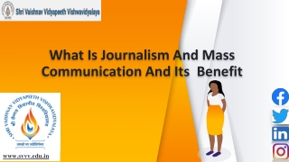 Top University in Madhya Pradesh for Mass Communication Journalism