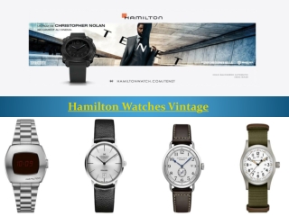 Hamilton Watches Vintage