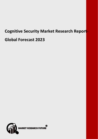 Cognitive Security Market Research