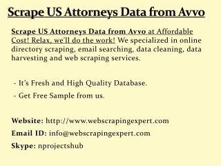 Scrape US Attorneys Data from Avvo