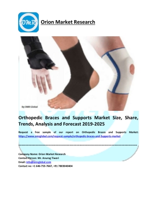 Orthopedic Braces and Supports Market Research and Forecast 2019-2025