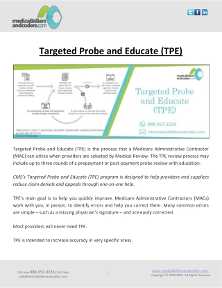 Targeted Probe and Educate (TPE)