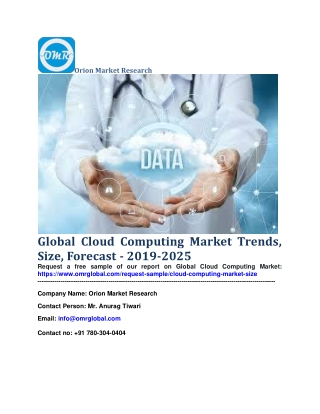 Global Cloud Computing Market Trends, Size, Forecast - 2019-2025