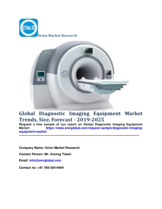 Global Diagnostic Imaging Equipment Market Trends, Size, Forecast - 2019-2025