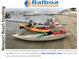 Newport Beach Kayaking