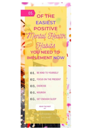 6 Positive Mental Health Habits That Will Change Your Life