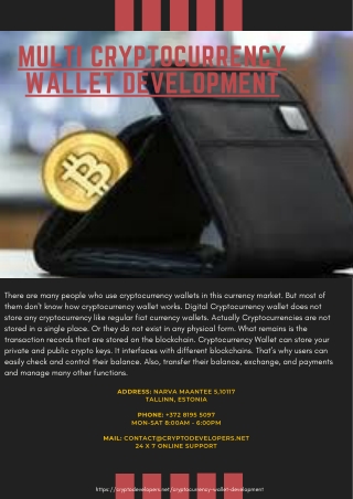 Multi Cryptocurrency Wallet Development | Crypto Developers