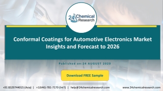 Conformal Coatings for Automotive Electronics Market Insights and Forecast to 2026