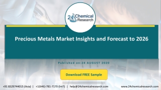 Precious Metals Market Insights and Forecast to 2026