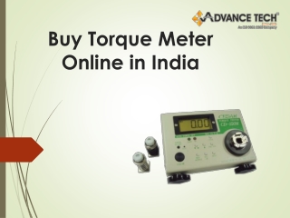 Online torque meter in India