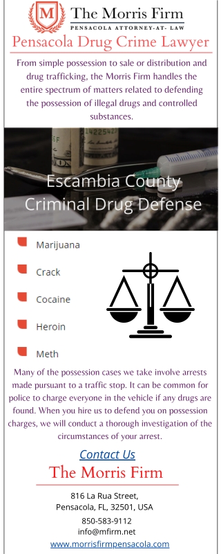 Pensacola Drug Crime Lawyer