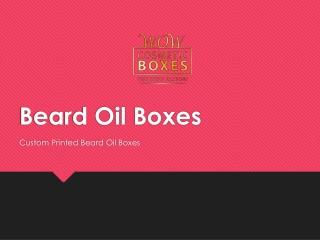 Beard Oil Boxes