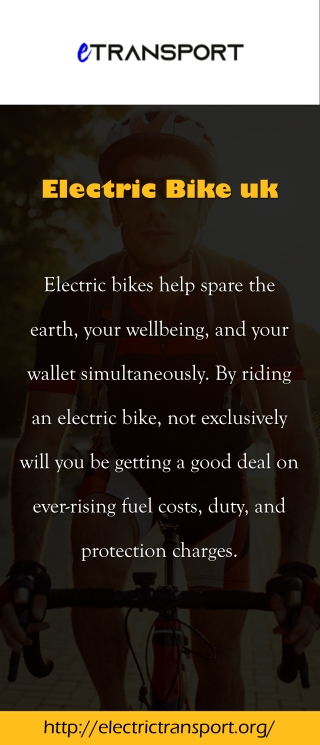 Get the Best Electric Bike UK | Electric Transport