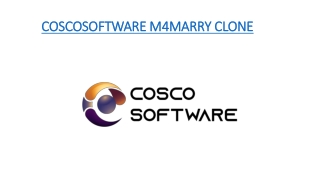 COSCOSOFTWARE M4MARRY READY MADE CLONE SCRIPT