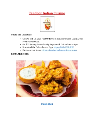 Tandoor Indian Cuisine – 5% OFF – Indian Restaurant Ballarat Central