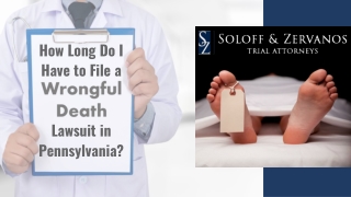 How Long Do I Have to File a Wrongful Death Lawsuit in Pennsylvania?