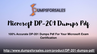 Unique DP-201 Dumps Pdf : Updated DP-201 Exam Dumps