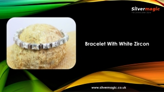 Bracelet With White Zircon