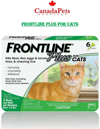 Frontline Plus For Cats - CanadaPetsSupplies - PDF