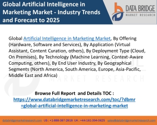 Global Artificial Intelligence in Marketing Market