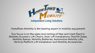 HomeTown Mobility Scooters