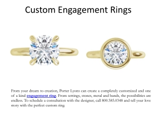 Custom Engagement Rings