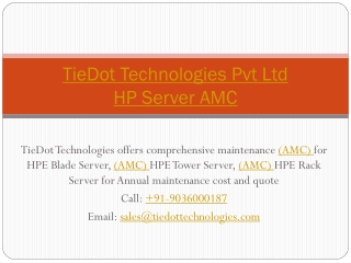 HP Server AMC | HP Server Annual Maintenance Cost | Call: 9036000187