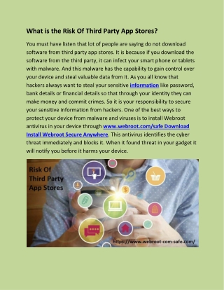 What is the Risk Of Third Party App Stores?