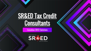 SR&ED Tax Credits | Canadian SRED Consultants