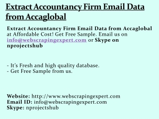 Extract Accountancy Firm Email Data from Accaglobal