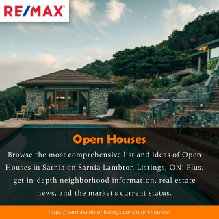 Available Open Houses for Sale in Sarnia at Sarnia Lambton Listings