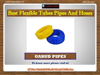 Best Flexible Tubes Pipes And Hoses