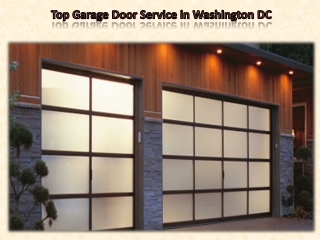 Top Garage Door Service in Washington DC