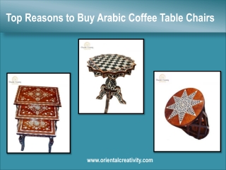 Top Reasons to Buy Arabic Coffee Table Chairs