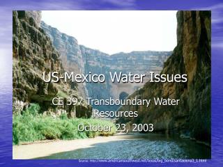 US-Mexico Water Issues