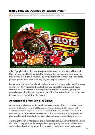Enjoy New Slot Games on Jackpot Wish.pdf