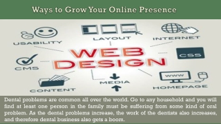 Ways to Grow Your Online Presence