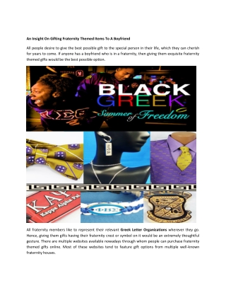 An Insight On Gifting Fraternity Themed Items To A Boyfriend