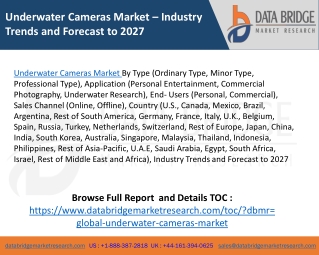 Underwater Cameras Market – Industry Trends and Forecast to 2027