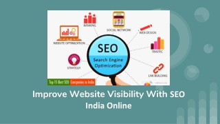 Improve Website Visibility With SEO India Online