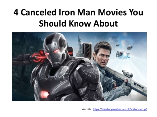 4 Canceled Iron Man Movies You Should Know About
