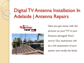 Digital TV Antenna Installation In Adelaide | Antenna Repairs